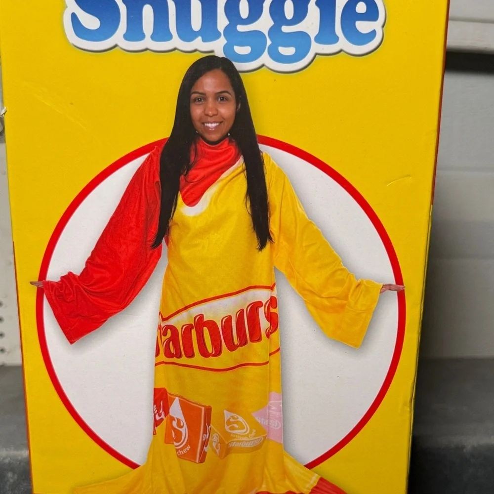 NEW! Snuggie Starburst Super Soft Fleece Blanket With Sleeves 71